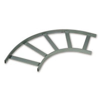 Hubbell HLF2490G NEXTFRAME Ladder Rack, Flat Turn, 24", Gray
