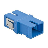 Hubbell FANSCSSC12B Fiber Optic Cable Connector, SC Simplex Snap Mount Zirconia, 12-Pack, Blue