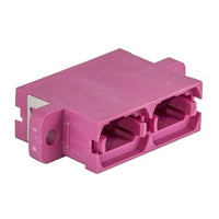 Hubbell FANMTPDSVI Fiber Adapter, MPO, Screw Mount, 6-Pack, Violet