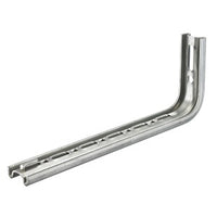 Hubbell HBTLB12 L-Shape Wall Bracket, 12" Tray, Pregalvanized Finish