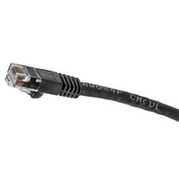 Hubbell NSC6BK15 netSELECT 24/8 CAT6 Patch Cord, Slim, Snagless, PVC-CM, 15' Black