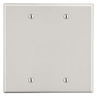 Hubbell P23LA 2-Gang Wall Plate, Black