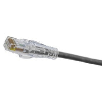 Hubbell HCL6AGY03 NEXTSPEED CAT6A 28-8 Low Diameter Slim Patch Cable, 3', Gray