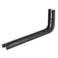 Hubbell HBTLB16BK Wire Basket Tray for 16" Tray, Wall Bracket, L-Shaped, Black