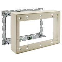 Hubbell HBL57513IVA HBL500/700/750 Series 3-Gang Metal Raceway Extension Box, Ivory