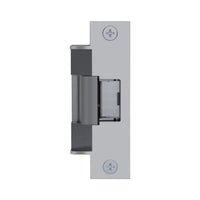 HES 7501-12/24-630-LBM 7501 Series Grade 1, Fire-Rated Universal Electric Strike with Faceplate for Cylindrical Locksets and Latchbolt Monitor, Satin Stainless Steel