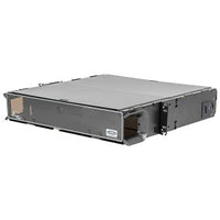 Hubbell FCR2U9SPX FCR-X Series Fiber Rack Mount Unloaded Enclosure, 2U, 9 LGX Panels, Horizontal, Black