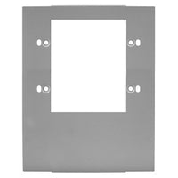 Hubbell HBL6747C2GY HBL6750 Series 2-Gang Metal Raceway Device Cover Plate, (2) Communication, Gray