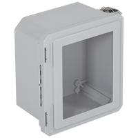 STI EF100806-W EnviroArmour Fiberglass Enclosure with Window, 10H 8W 6D