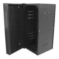 Hubbell HSQ36S36 QUADCAB Series Solid Door, 36"x36", Black