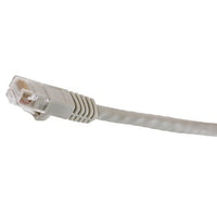 Hubbell NSC6W50 netSELECT 24/8 CAT6 Patch Cord, Slim, Snagless, PVC-CM, 50' White