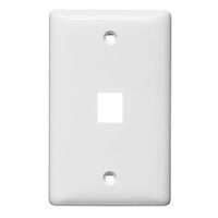 Hubbell NSP11W NetSelect Products, Wall, without Label, 1-Gang, 1-Port, White
