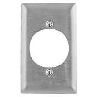 Hubbell SSJ723 Wall Plate, Jumbo 1-Gang, 2.15" Stainless Steel