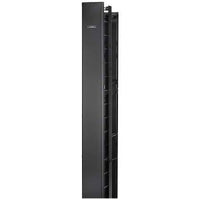 Hubbell VME614C2 VME Series Vertical Manager, 7' x 6" x 14" with Front and Rear Cover, Black