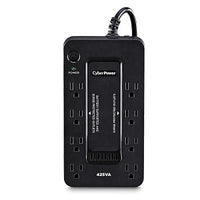 CyberPower ST425 Standby Series 8-Outlet UPS System, 425VA 260W, NEMA 5-15P 5' Cord