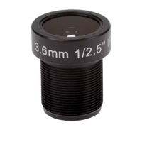 AXIS 5506-011 Lens M12 3.6mm for P39 MkII Cameras, F2.0, 10-Piece