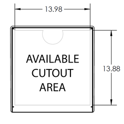 PEDESTAL PRO MC-PC-14-E-BLK 14" Square Polycarbonate Housing