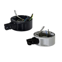 Pelco UEBP7AA Parapet Bracket with Quick Connectors RJ45 (Ethernet and PoE) and 7-Pole to Weld (Power Supply and I / O) for Esprit Compact, Grey-White