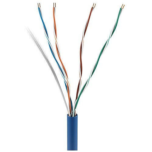 ADI PRO 0E-CAT5PBL CAT5e Plenum Cable, 24/4 Solid BC, U, UTP, CMP/FT6, 1000' (304.8m) Pull Box, Blue