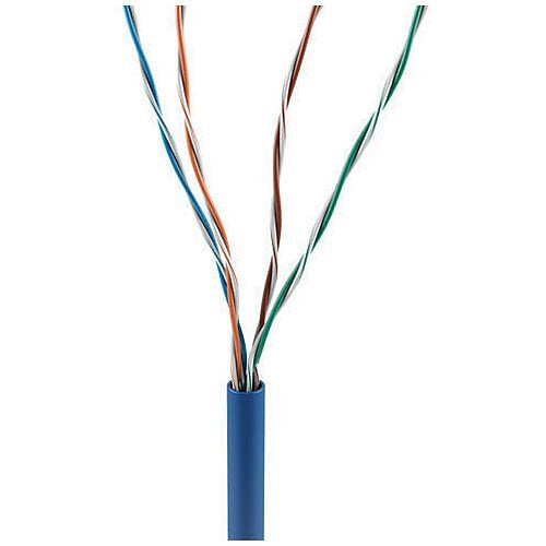 ADI PRO 0E-CAT6PBL CAT6 Plenum Cable, 23/4 Solid BC, Unshielded, UTP, CMP/FT6, 1000' (304.8m) Reel in Box, Blue
