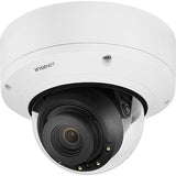 Hanwha XND-9082RV Wisenet X-Series 4K IR Indoor Vandal Dome Camera, 2.8-8.4mm Varifocal Lens, White