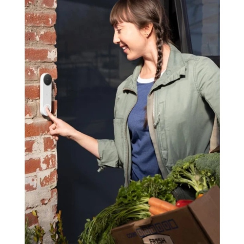 Google GA02076-US Nest Doorbell Battery, Battery Powered Video Doorbell, Ash