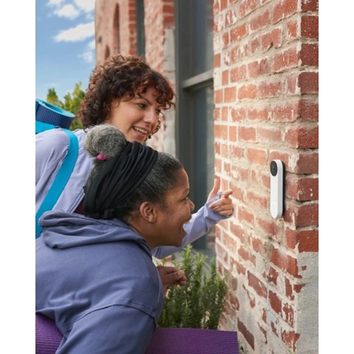 Google GA02076-US Nest Doorbell Battery, Battery Powered Video Doorbell, Ash