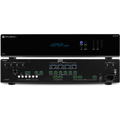 Atlona® AT-OPUS-46M 4 by 6 HDMI to HDBaseT 4K HDR Matrix Switcher