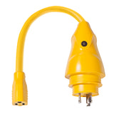 MARINCO EEL Pigtail Adapter, 30A 125V Male to 15A 125V Female P30-15