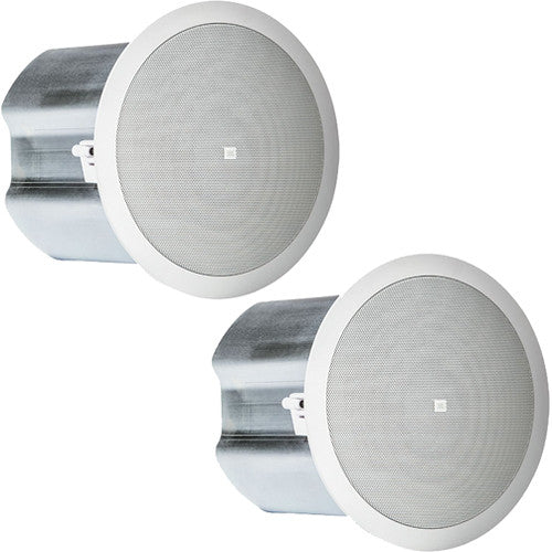 JBL Control 16C/T 2-Way 6.5" Coaxial Ceiling Loudspeakers (Pair, White)