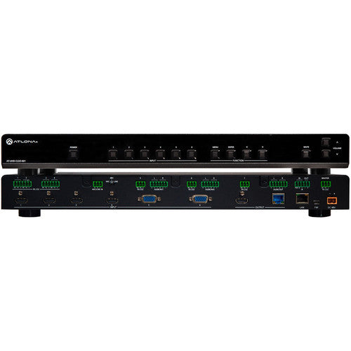 Atlona® AT-UHD-CLSO-601 4K/UHD 6 Input Multi-Format Switcher with Mirrored HDMI and HDBaseT Out