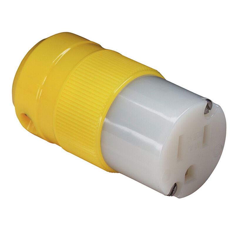 MARINCO 147389  Nylon Female Connector, 15A 125V, Yellow