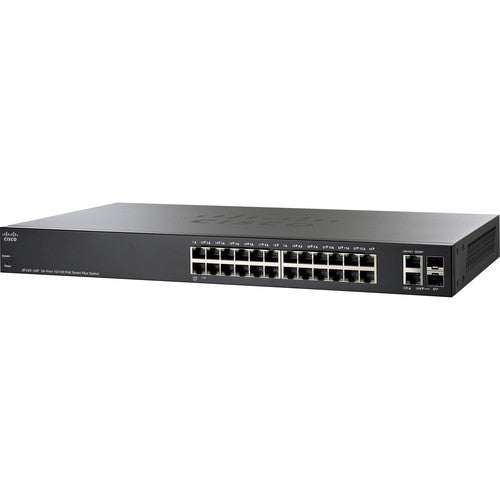 Cisco SF220-24P-K9-NA PoE+ Smart Switch with 24 x 10/100 Mb/s Ethernet Ports