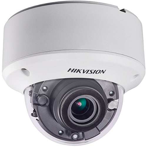 Hikvision TurboHD DS-2CE56H0T-AVPIT3ZF 5MP Outdoor HD Analog Dome Camera with Night Vision & 2.7-13.5mm Lens (Ivory)