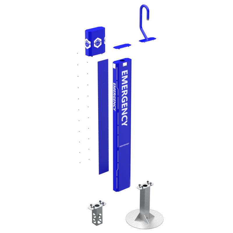 PEDESTAL PRO 156TOW-AIPH-01-ALU  Emergency Tower - Aiphone IX-DVF