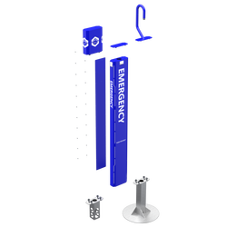 PEDESTAL PRO 156TOW-EMER-02-ALU  18" PRO Tower Extension