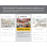 SunBriteTV SB-S2-55-4K-SL 55" Signature Series 2 4K Ultra HD Partial Sun Outdoor TV - Silver