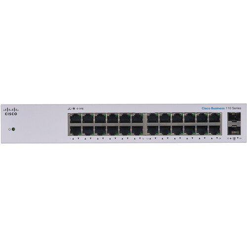 Cisco CBS110-24T 110 Series Unmanaged 24-Port Rack-Mountable Ethernet Switch