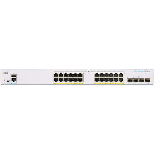 Cisco CBS250-24P-4X 24-Port Smart Switch