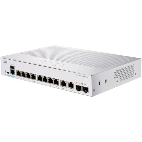 Cisco CBS350-8P-2G 8-Port Gigabit PoE+ Compliant Managed Network Switch with SFP/RJ45 Combo (67W)