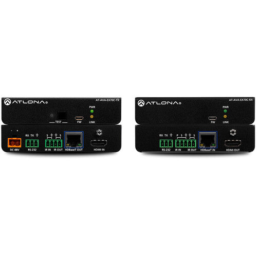 Atlona® AT-AVA-EX70C-KIT Avance 4K/UHD HDMI Transmitter and Receiver Kit w/RS-232 and IR pass