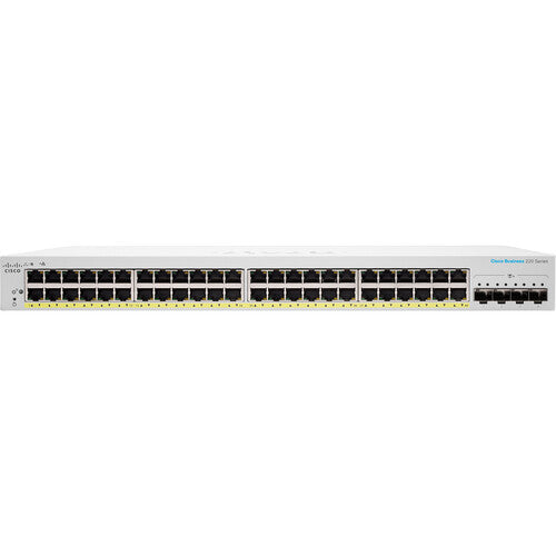 Cisco CBS220-48FP-4X 48-Port Gigabit PoE+ Compliant Managed Network Switch with SFP+