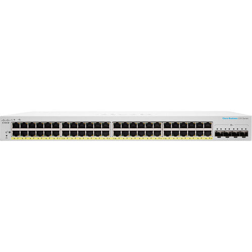 Cisco CBS220-48FP-4X 48-Port Gigabit PoE+ Compliant Managed Network Switch with SFP+
