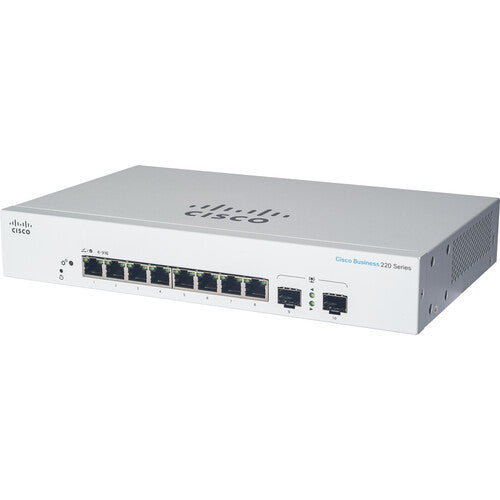 Cisco CBS220-8FP-E-2G 8-Port Gigabit PoE Compliant Managed Network Switch with SFP