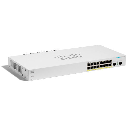 Cisco CBS220-16P-2G 16-Port Gigabit PoE-Compliant Managed Network Switch with SFP