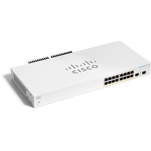 Cisco CBS220-16P-2G 16-Port Gigabit PoE-Compliant Managed Network Switch with SFP