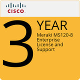 Cisco MS120-8 Access Switch with 3-Year Enterprise License and Support