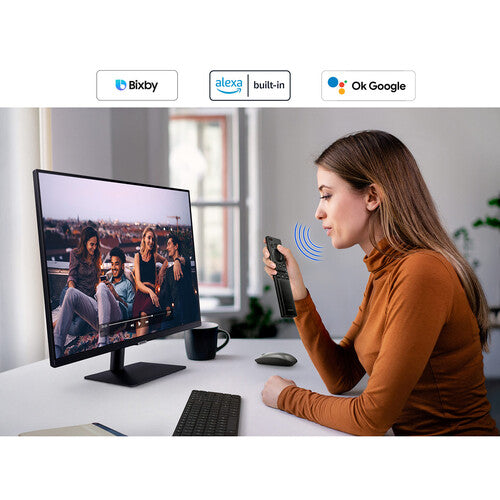 Samsung M7 Smart 32" 4K HDR Monitor with Smart TV Apps and Mobile Connectivity - LS32AM702PNXZA