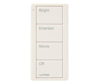 Lutron PJ2-4B-TBI-P01 Pico 4-Button Family Room Keypad - (Biscuit | Satin)