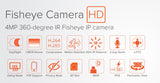 Silarius Pro Series SIL-F4MP 4MP WiFi Fisheye Camera 360 Degrees (NDAA Compliant)